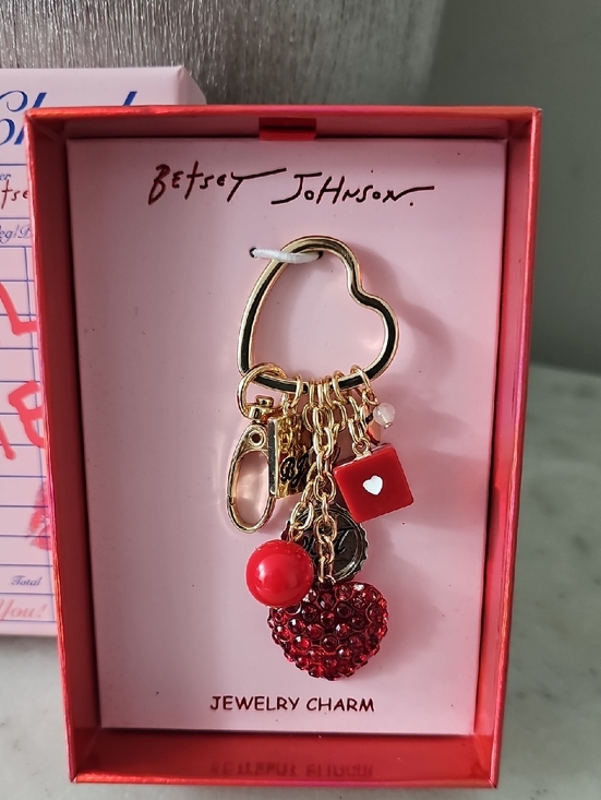 Betsey Johnson Accessories - Betsey Johnson "Cherry Soda" Multi-Charm Bag Charm